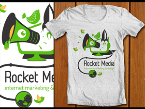 T-Shirt-Design von denuj für Rocket Media | Design #1538421
