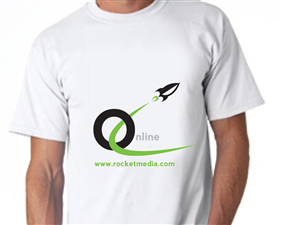 Diseño de Camiseta por whitepaper para Rocket Media | Diseño: #1535213