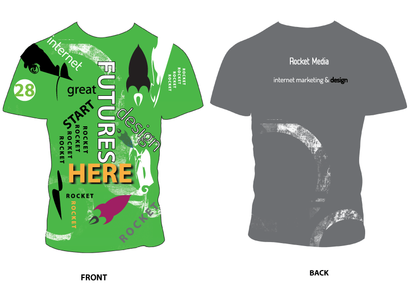 T-shirt Design by lana for Rocket Media | Design #1531591