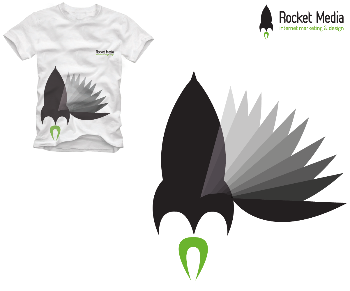 T-shirt Design by Shirlei Patricia for Rocket Media | Design #1531774