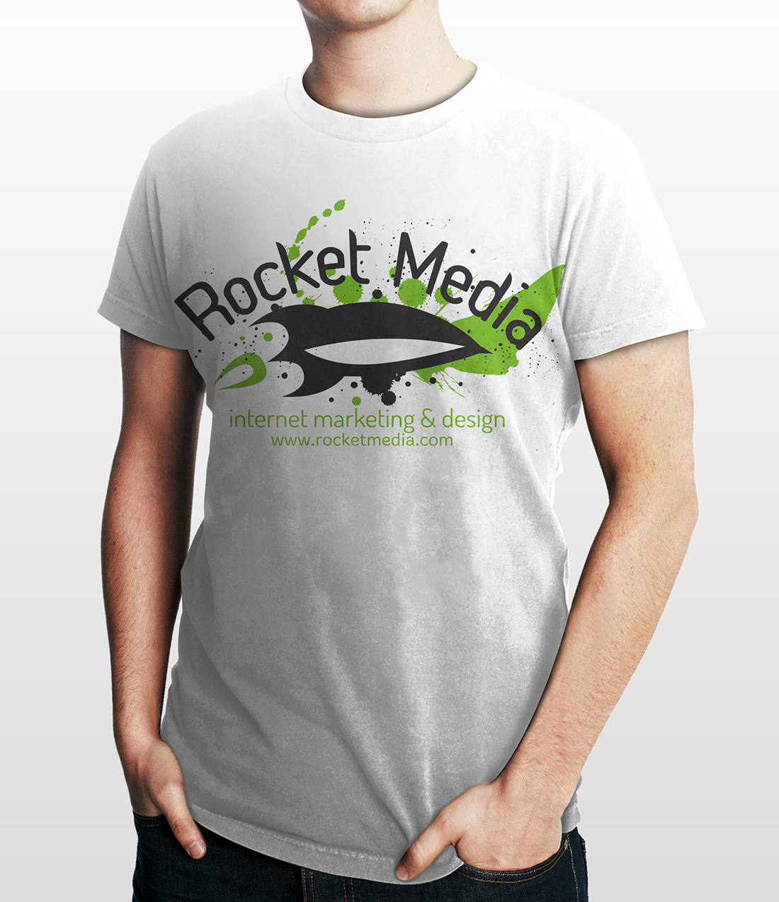 T-Shirt-Design von IGlowCreationz für Rocket Media | Design #1511772