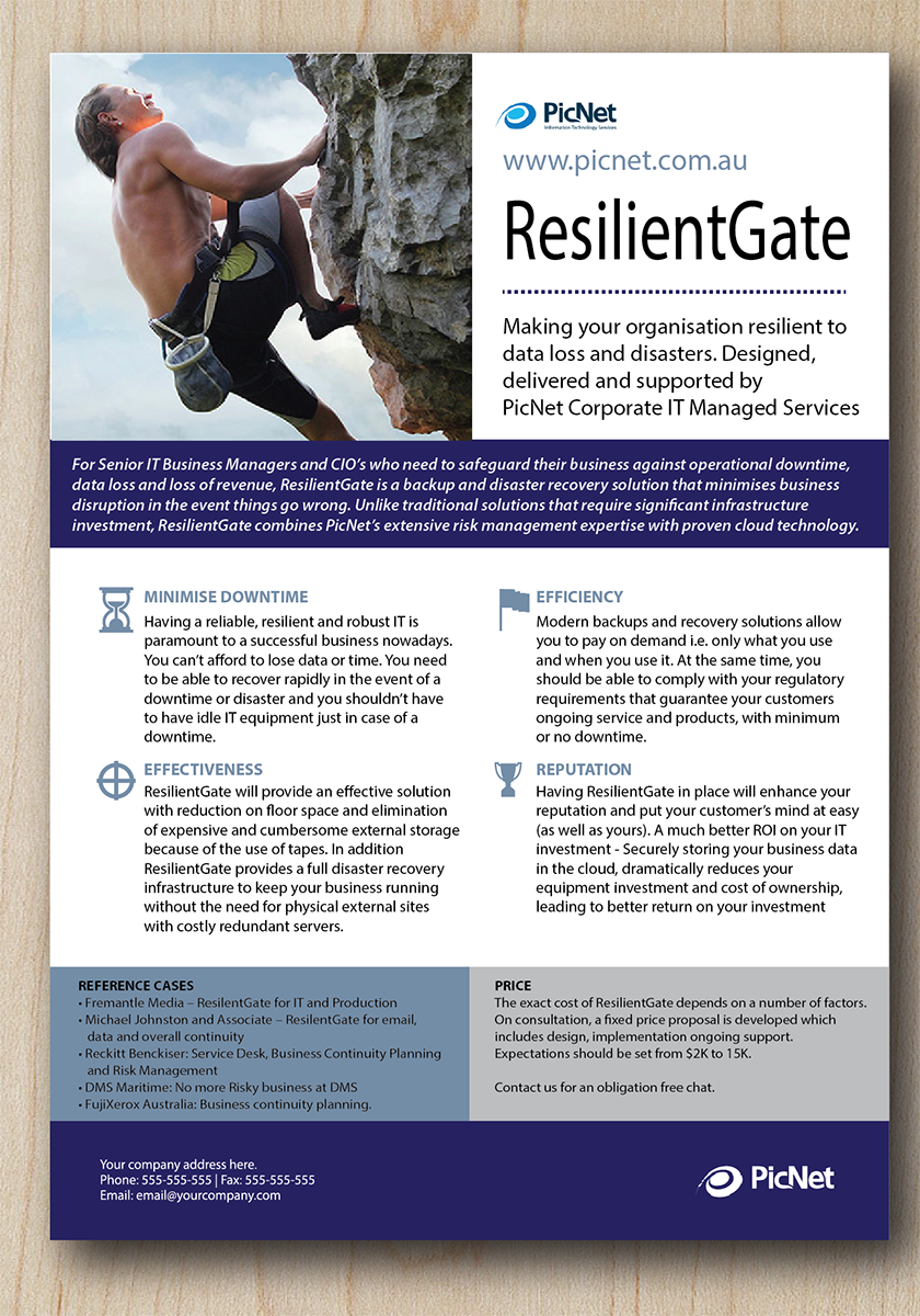 Flyer Design by Alexandar for PicNet Pty Ltd | Design #5489262