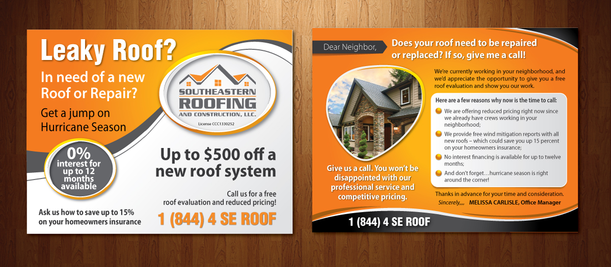 Postcard Design by meet007 for this project | Design #5492635