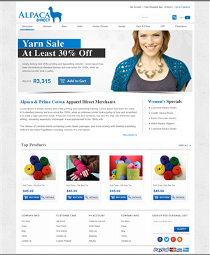 Web Design by webxvision for Alpaca Direct | Design: #1904922