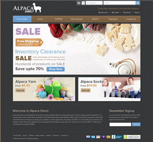 Web Design by OM for Alpaca Direct | Design: #1900657