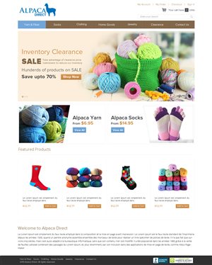 Diseño Web por OM para Alpaca Direct | Diseño: #1900666