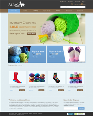 Diseño Web por OM para Alpaca Direct | Diseño: #1900670