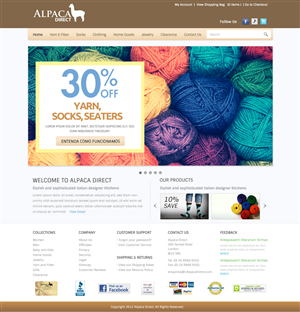 Diseño Web por OM para Alpaca Direct | Diseño: #1900684