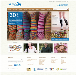 Diseño Web por OM para Alpaca Direct | Diseño: #1900693