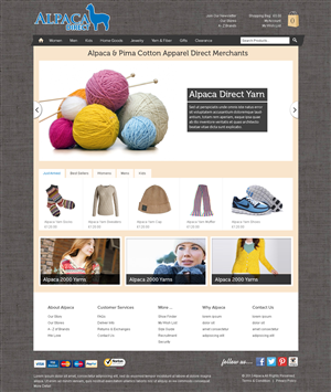 Diseño Web por OM para Alpaca Direct | Diseño: #1900715