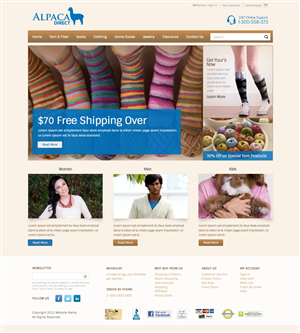 Diseño Web por OM para Alpaca Direct | Diseño: #1909686