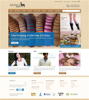 Diseño Web por OM para Alpaca Direct | Diseño: #1909692