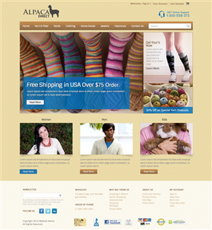 Diseño Web por OM para Alpaca Direct | Diseño: #1909698