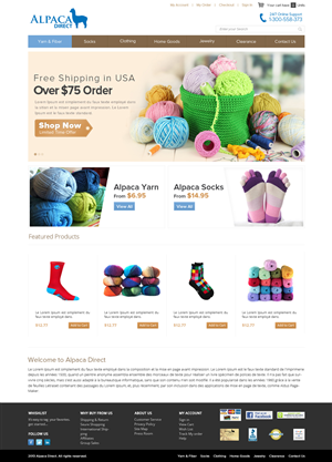 Diseño Web por OM para Alpaca Direct | Diseño: #1909709