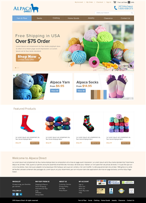 Diseño Web por OM para Alpaca Direct | Diseño: #1909718