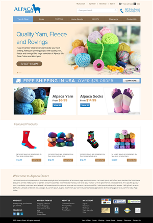 Diseño Web por OM para Alpaca Direct | Diseño: #1935660