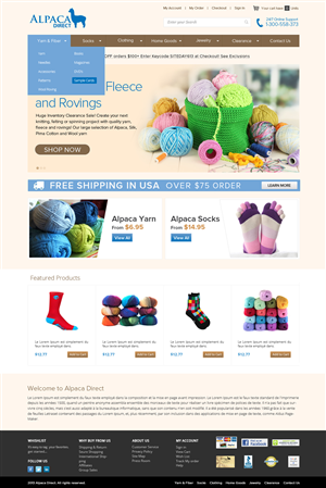 Diseño Web por OM para Alpaca Direct | Diseño: #1936833