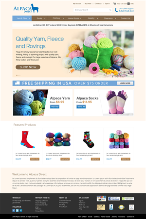 Diseño Web por OM para Alpaca Direct | Diseño: #1936860
