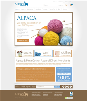 Web Design by TechWise for Alpaca Direct | Design: #1901005