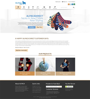 Web Design by TechWise for Alpaca Direct | Design: #1901017