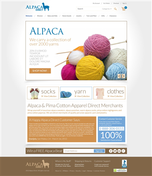 Web Design by TechWise for Alpaca Direct | Design: #1908948