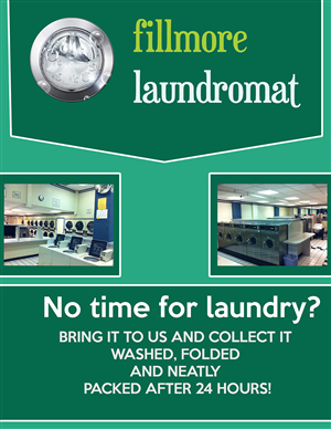Flyer Design by WideART for Fillmore Laundromat | Design: #1513268