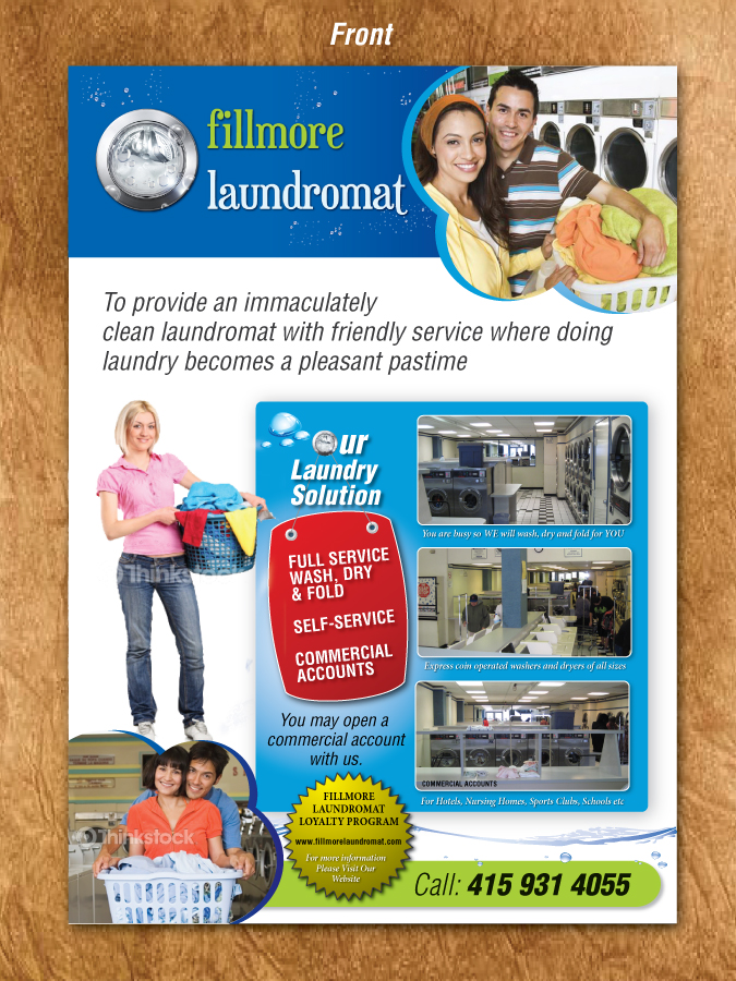 Flyer Design by Sbss for Fillmore Laundromat | Design #1517060