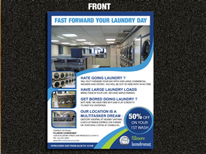 Diseño de Flyer por Sarmishtha Chattopadhyay_loginchange para Fillmore Laundromat | Diseño: #1513025