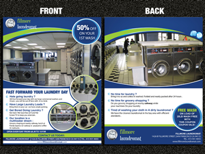 Diseño de Flyer por Sarmishtha Chattopadhyay_loginchange para Fillmore Laundromat | Diseño: #1515289
