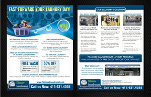Diseño de Flyer por Influential Guyz para Fillmore Laundromat | Diseño: #1557578