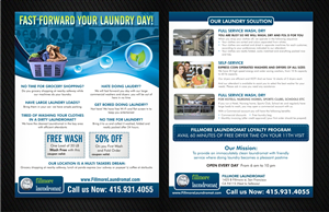 Diseño de Flyer por Influential Guyz para Fillmore Laundromat | Diseño: #1557725