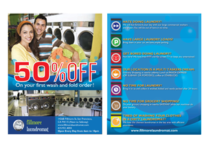 Design de Flyer par Boon pour Fillmore Laundromat | Design #1510732