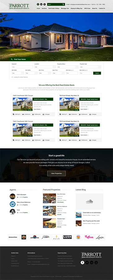Wordpress Design by TheCodeWire for AuctionServices.com, Inc. | Design #5503468