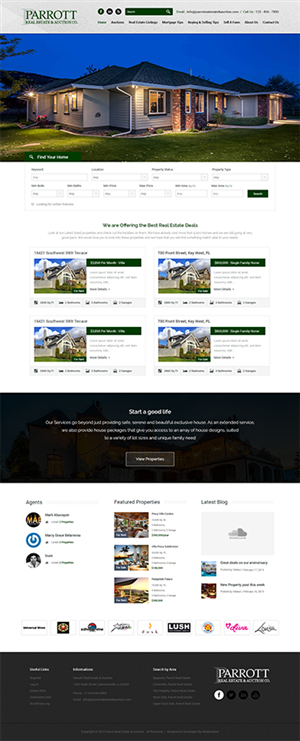 Wordpress Design by web deskers for AuctionServices.com, Inc. | Design #5503468