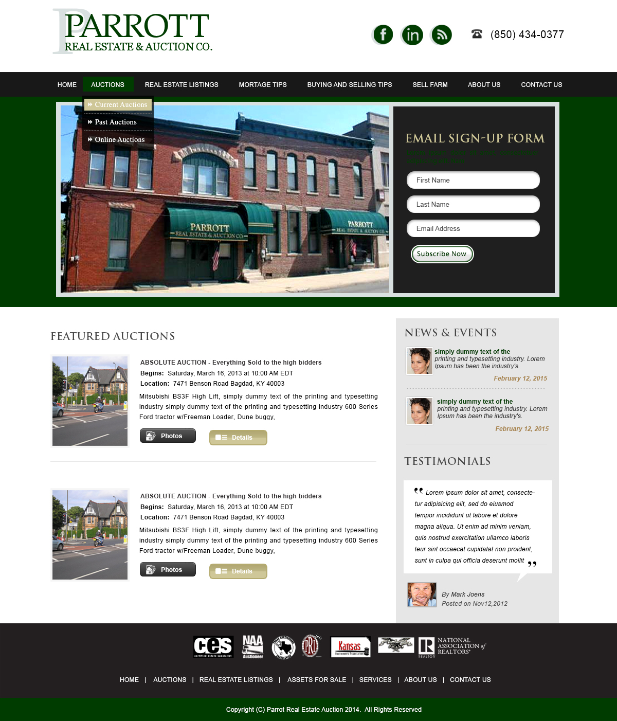 Wordpress Design by webxvision for AuctionServices.com, Inc. | Design #5496887