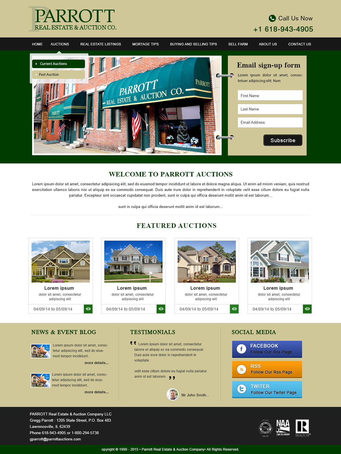 Wordpress Design by webxvision for AuctionServices.com, Inc. | Design #5502471