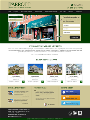 Wordpress Design by webxvision for AuctionServices.com, Inc. | Design: #5502471