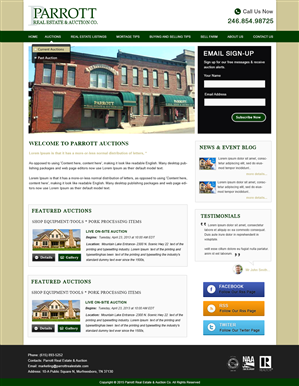Wordpress Design by webxvision for AuctionServices.com, Inc. | Design: #5502476