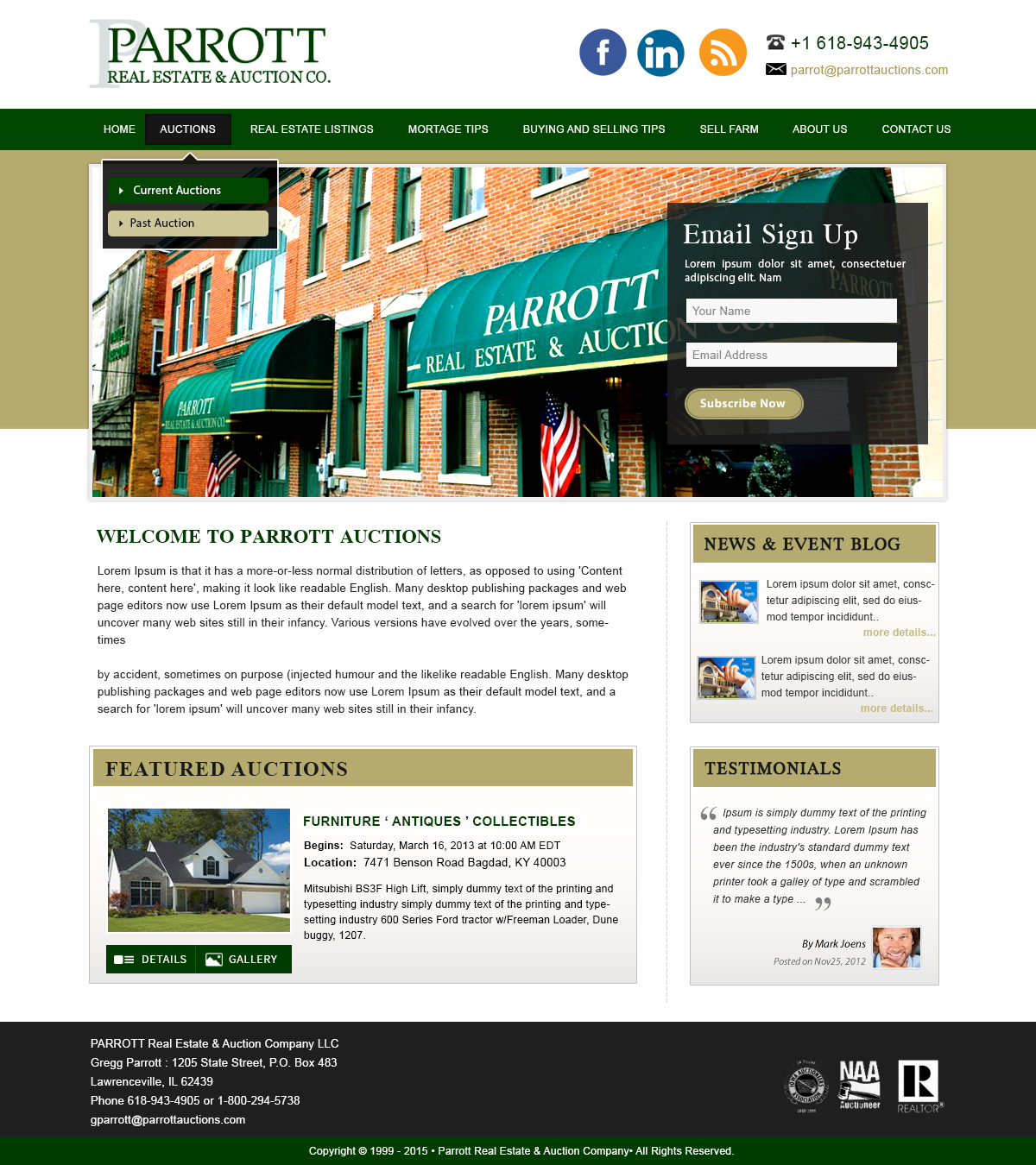 WordPress-Design von webxvision für AuctionServices.com, Inc. | Design #5502636