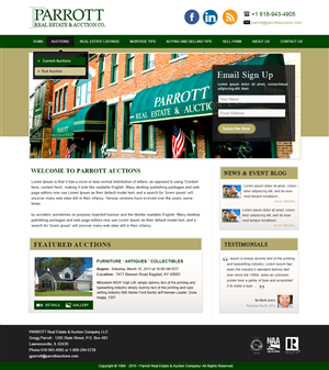 Wordpress Design by webxvision for AuctionServices.com, Inc. | Design: #5502636