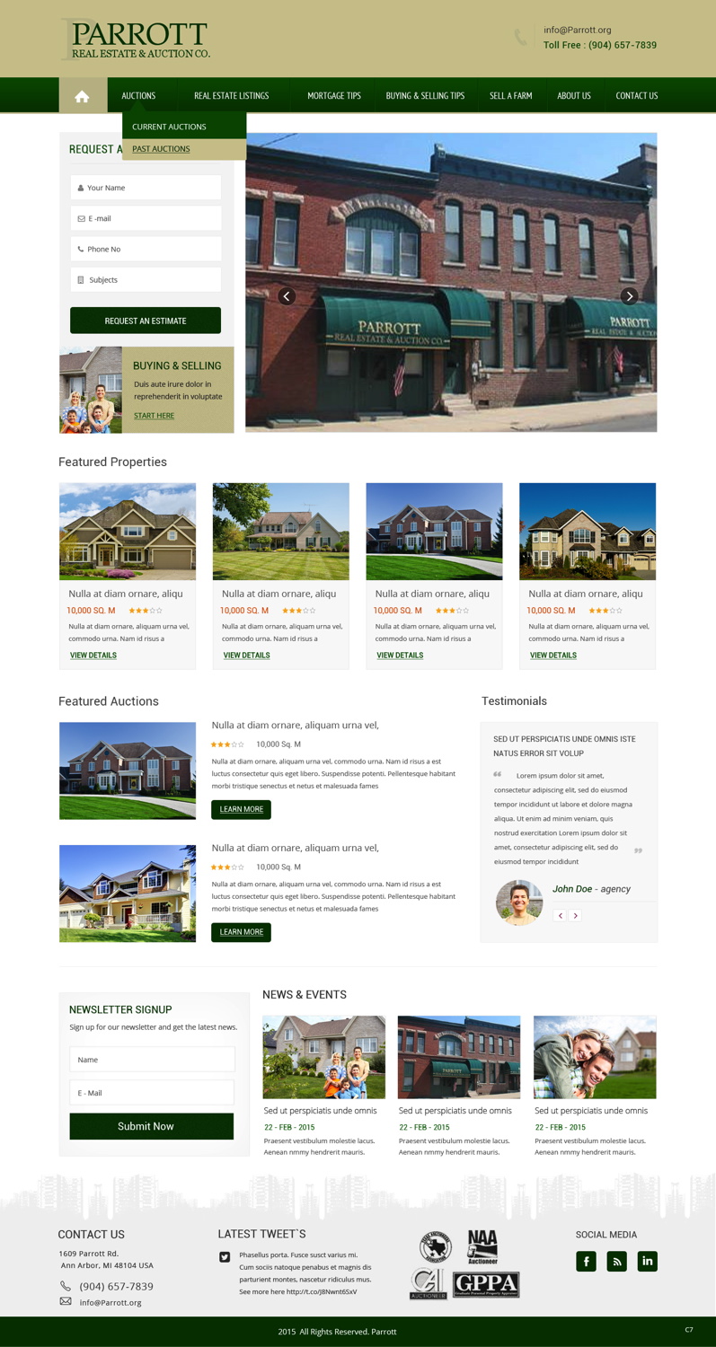 WordPress-Design von pb für AuctionServices.com, Inc. | Design #5504795