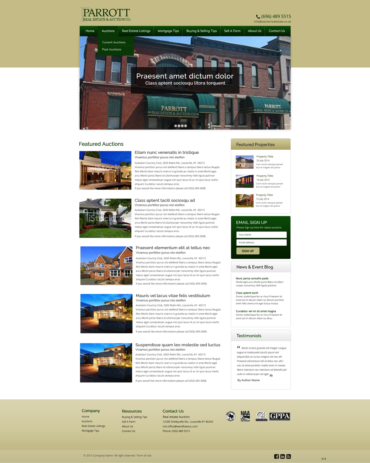Wordpress Design by pb for AuctionServices.com, Inc. | Design #5504800