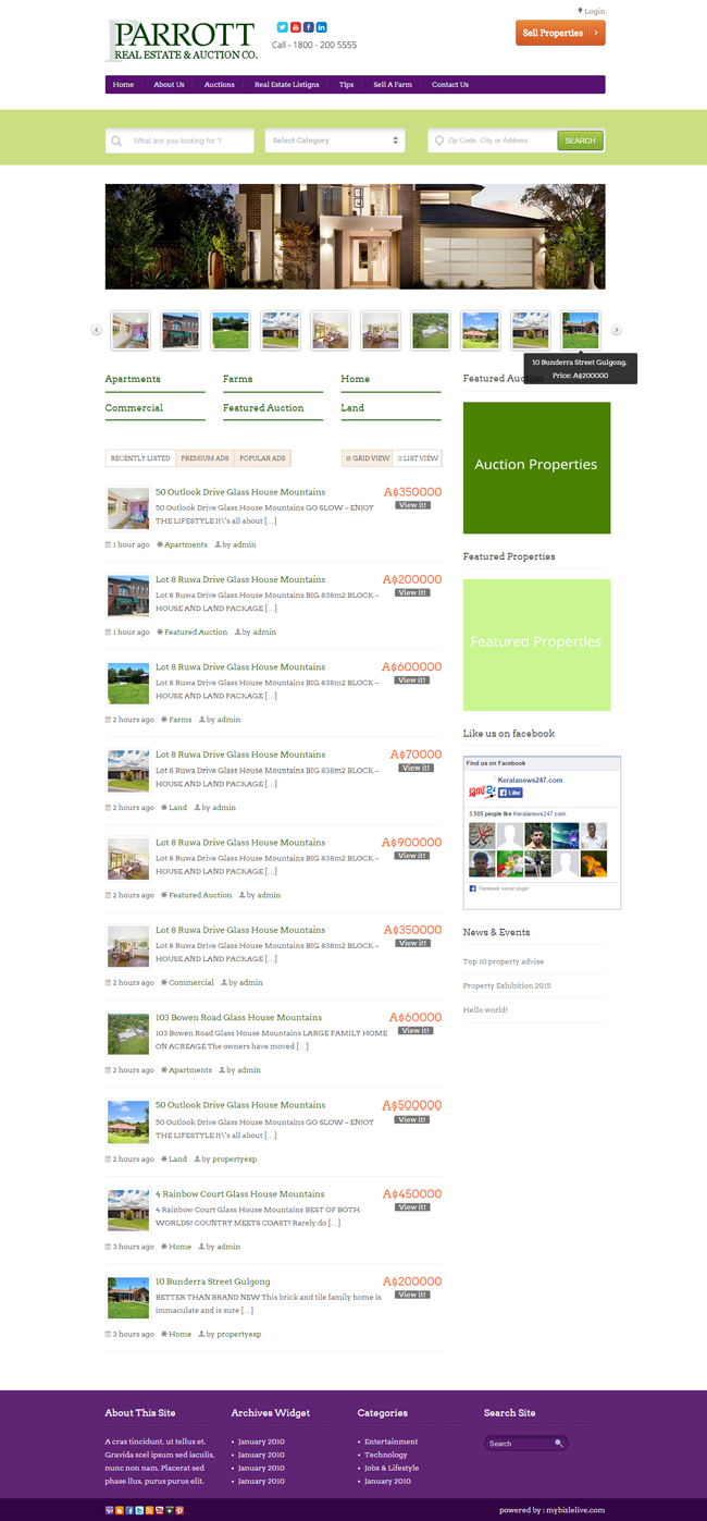 Wordpress Design by DesignLab for AuctionServices.com, Inc. | Design #5504153