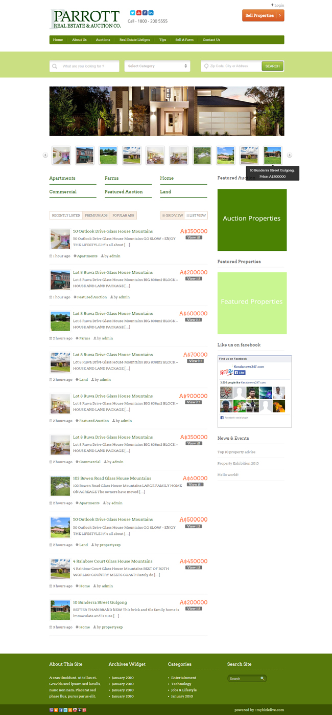 Wordpress Design by DesignLab for AuctionServices.com, Inc. | Design #5504157