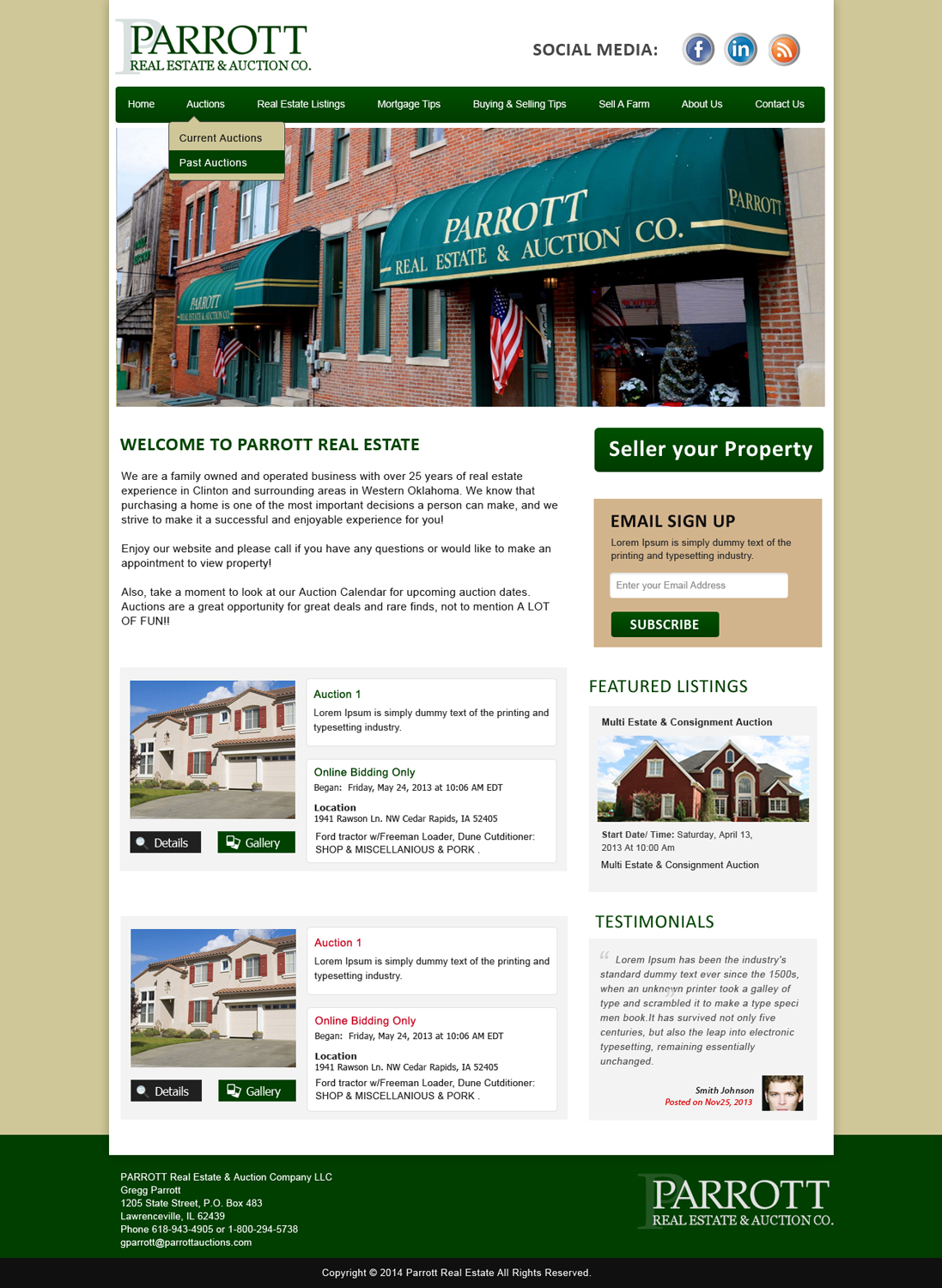 Wordpress Design by Smart Guru for AuctionServices.com, Inc. | Design #5514424