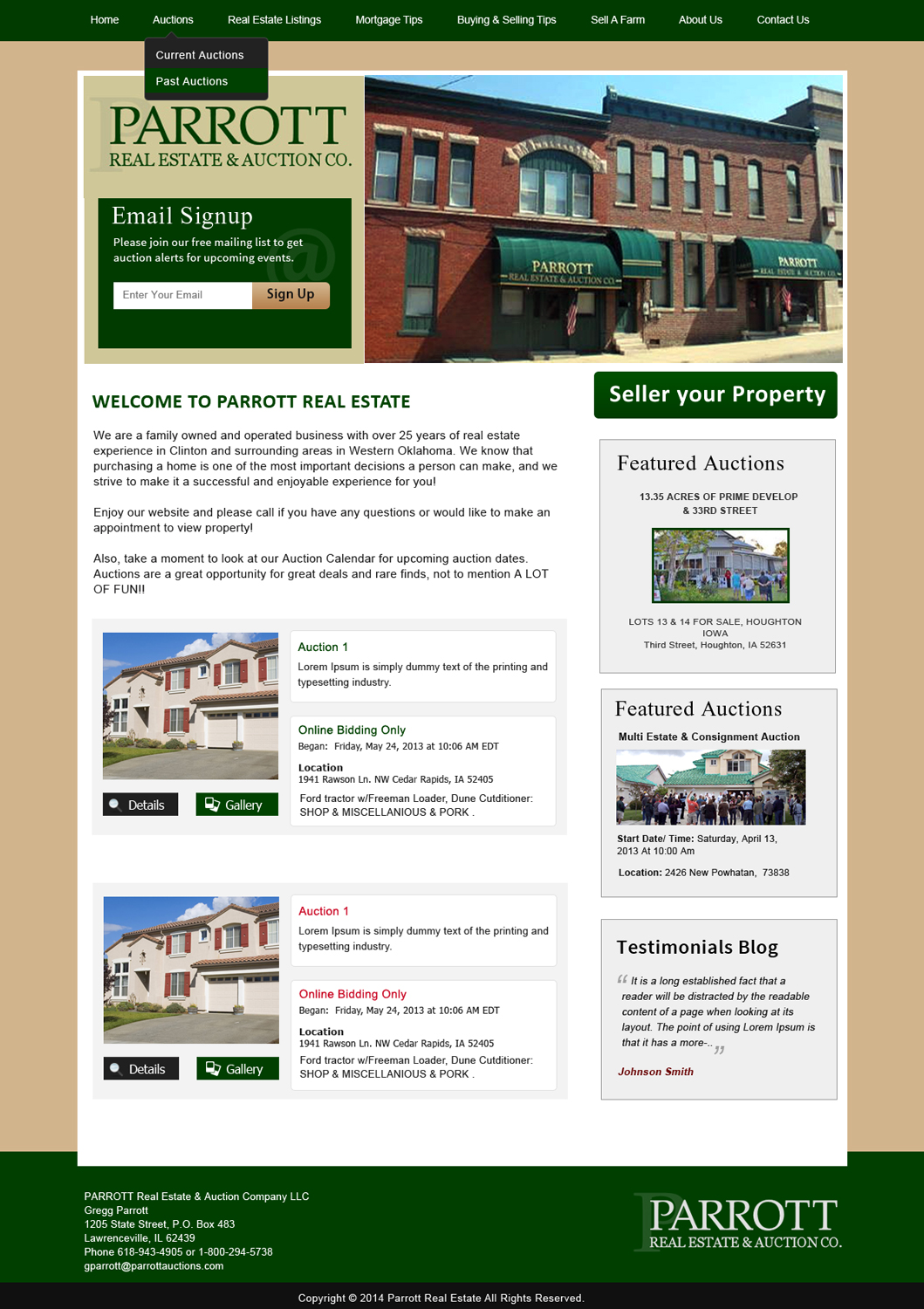 Wordpress Design by Smart Guru for AuctionServices.com, Inc. | Design #5514560