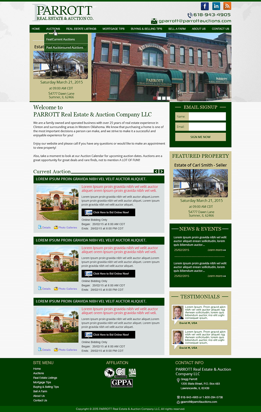 Design Wordpress par Tanvir pour AuctionServices.com, Inc. | Design #5492648