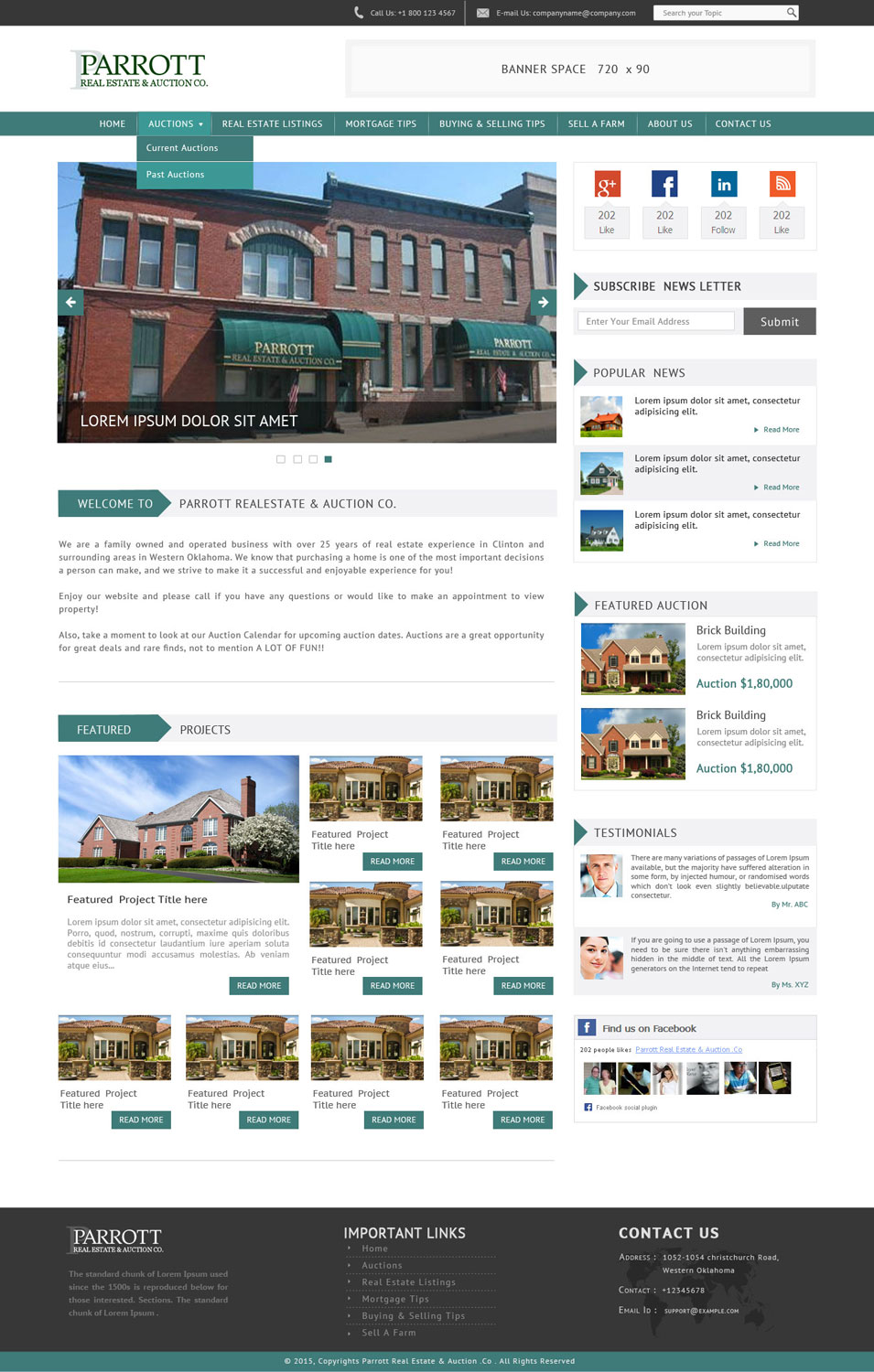 Wordpress Design by Sukrutisolutions for AuctionServices.com, Inc. | Design #5500936