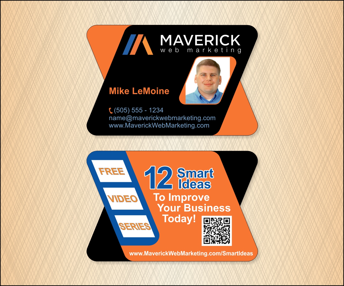 Business Card Design by PepiSign for Maverick Web Video | Design #5502338