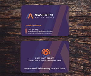 Visitenkarten-Design von uk für Maverick Web Video | Design #5486862